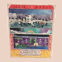 Crayon, encre noir, encre de couleur, aquarelle de J.R.R Tolkien Christmas 1933 d'après the Father Christmas Letters © The Tolkien Estate Limited 1976 19,8 x 24,7 cm projet d'une tapisserie au format : 2m50x2m03