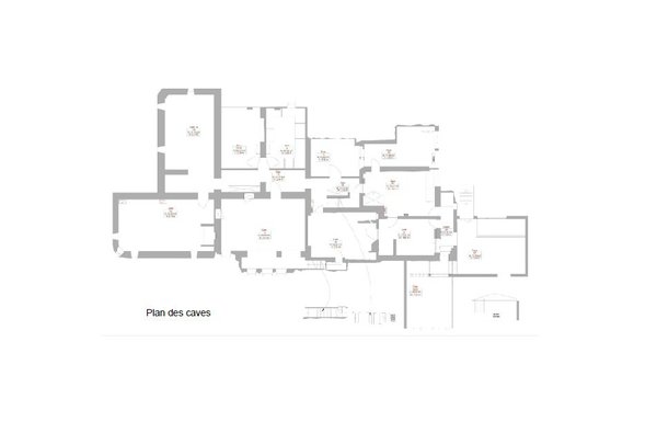 Plan des caves de la maison Ruhlmann