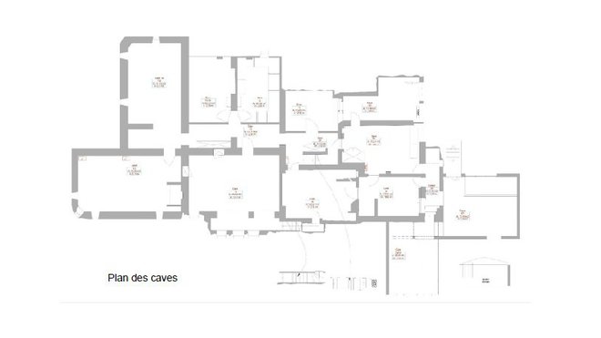Plan des caves de la maison Ruhlmann