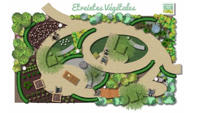 Le projet de jardin de la paysagiste Régine Bertrand : « Etreintes végétales ».
