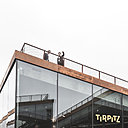 Le dessin des toits a été rationalisé pour obtenir une forme précise.