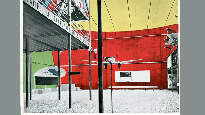 Le Corbusier, Pavillon des Temps Nouveaux, 1938, Reproduction d’une photographie publiée dans Des Canons, des munitions ? Merci, des logis s.v.p.