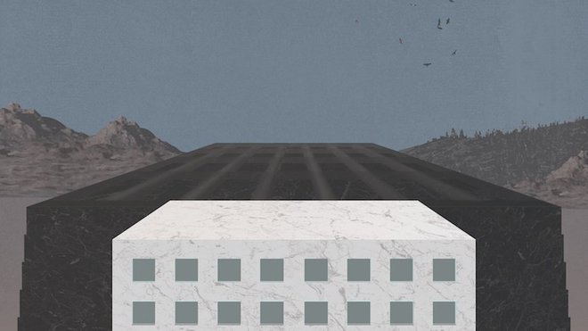 Projet d’architectures pour les Archives Centrales des Cultures Humaines. Gian Piero Frassinelli 2A P/A - Central Archive of Human Cultures, The Archive and the Offices, 2015.