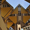 Les maison cubiques de l'architecte Piet Blom
