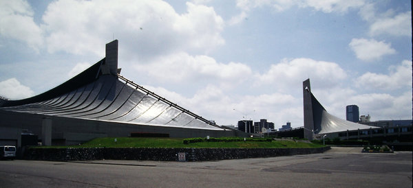 National Gymnasiums for the Tokyo Olympics, création Kenzo Tange, 1964.