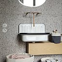 Paniers de rangement, modèle Pa déhoussables en coton équipés d’une structure pour les deux tailles supérieures (3 tailles, 18 x 18 cm, 30 x 36 cm et 40 x 48 cm). Lavable en machine à 40 °. Création La Cerise Sur Le Gâteau.