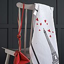 Torchons Eiffel et Elisa en coton (50 x 80 cm. Création La Cerise Sur Le Gâteau.