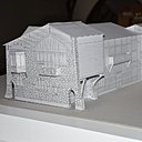 Maquette des ateliers de Guimard, avenue Perrichont prolongée dans le 16ème arrondissement de Paris.