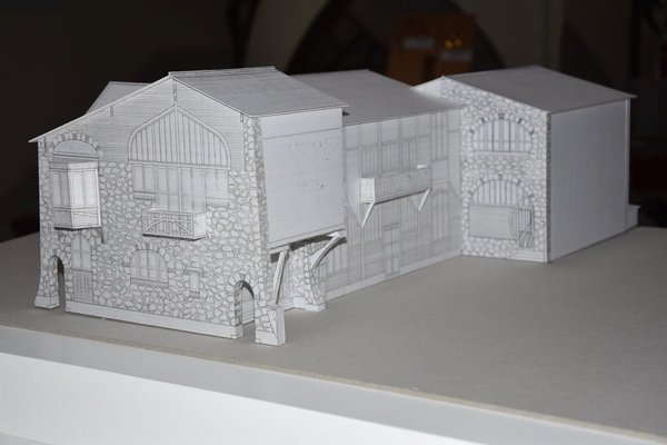 Maquette des ateliers de Guimard, avenue Perrichont prolongée dans le 16ème arrondissement de Paris.