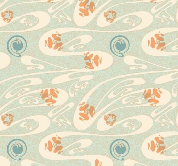 Réédition d’un papier-peint des chambres du Castel Béranger, réalisée par l’Atelier d’Offard, en deux tons. L’impression à la planche offre un effet de papier de texture ancienne. Rouleau de 10 mètres, largeur de 50 cm avec raccord, 400 €, HT.