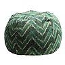 Pouf bulle en lin wabi-sabi vice versa Zanzibar, coloris forest, 40 x 60 cm, 45 x 95 cm et 55 x 120 cm. Existe en format cube de 38 cm de côté.