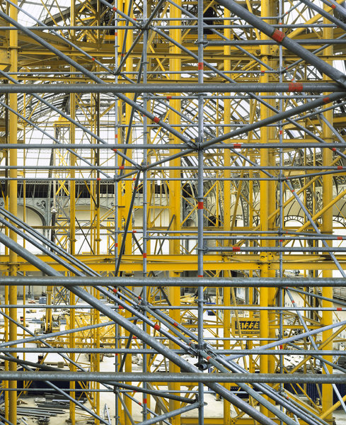 Grand Palais, échafaudages - n°1, Paris 8, 2008.