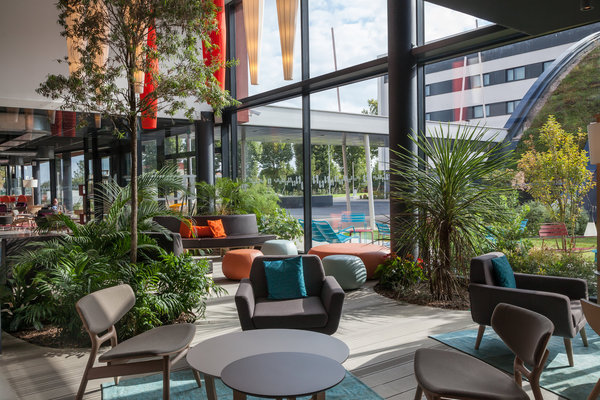 La terrasse intérieure végétalisée.