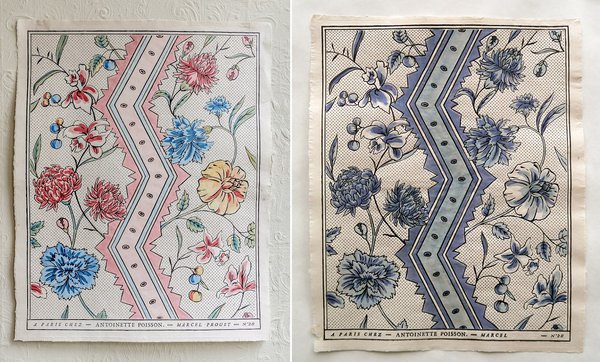 Pour ses décors au pochoir, la dominoterie n’utilise que des encres acryliques qui offrent une bonne tenue à l’eau et à la lumière, tout en donnant l’aspect transparent de la détrempe. Et le rendu de l’impression offre l’aspect des planches en bois d’autrefois.