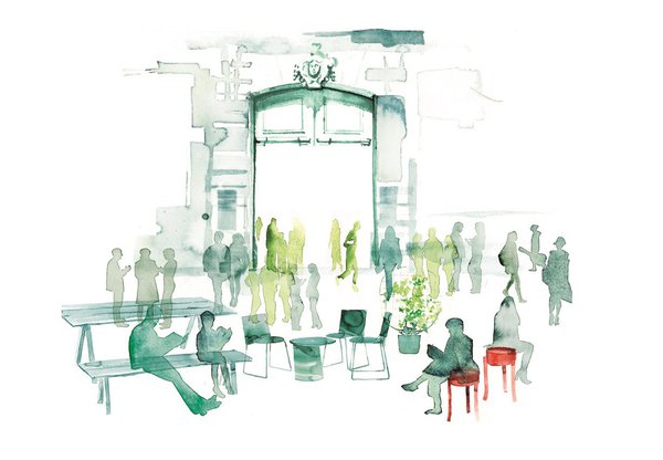 Nouvelle ambiance nouvelle entrée pour l’Institut Suédois.