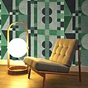 The Great Gatsby : formes architecturales avec mixage Art déco, teintes sourdes et mousseuses rendues par un traité particulier au pastel gras. En version rayures ou panneau mural. A gauche, modèle Graphic Panel et à droite, modèle Stripe. l 100 cm. The Great Gatsby : formes architecturales avec mixage Art déco, teintes sourdes et mousseuses rendues par un traité particulier au pastel gras. En version rayures ou panneau mural. A gauche, modèle Graphic Panel et à droite, modèle Stripe. l 100 cm.