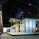 La structure exposée de l’Ecole de Bouqueval est une adaptation demandée aux ateliers Jean Nouvel / HW architecture par la Galerie Patrick Seguin.