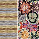Pour cette exposition vente, le Sacco sera notamment revisité dans deux tissus de Missoni Home : Jarris et Passiflora.