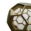 Détail de la lampe de sol Nud, création Elmet Treier.