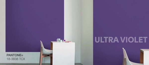 Ultra violet de Pantone & Tollens élue la couleur de l'année 2018.