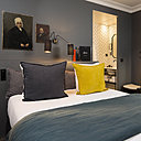 Les 50 chambres de l’hôtel donnent l’esprit des pensions d’autrefois.