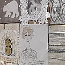 Un patch composé de carrés venant du monde entier sur le thème  du Voyage dans le blanc du 5 au 11 février Porte de Versailles.