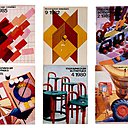 Couvertures du magazine « Esthétiques techniques » des années 1970 à 1980, publiées par VNIITE.