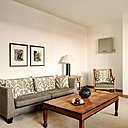 Salon chic et très accueillant