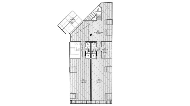 L’ensemble regroupe pas moins de 6 chambres, 6 salles de bains, un hammam, une salle de sport, un salon, une cuisine et un appartement de service. Ici le 7ème étage, avec deux grandes chambres prolongées par leurs salles de bains respectives et un grand dressing.