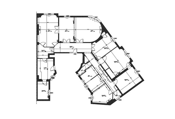 Plan existant de l'appartement avant travaux.