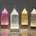 Solide et légère. Moulée par injection, elle se recharge en la posant, sur une base conductrice, et la lumière est projetée grâce à sa matière colorée. De plus elle résiste à la pluie. Lampe de table Lantern, création Fabio Novembre, 199 €, Kartell. Solide et légère. Moulée par injection, elle se recharge en la posant, sur une base conductrice, et la lumière est projetée grâce à sa matière colorée. De plus elle résiste à la pluie. Lampe de table Lantern, création Fabio Novembre, 199 €, Kartell.