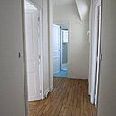 Avant : l’ancien dégagement, côté chambres.