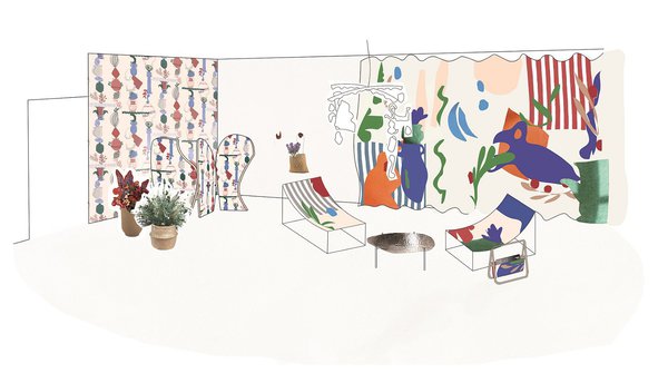 Inspiration Matisse pour ce projet coloré de Jeanne Martin et Marie-Marie Vergne, diplômées de l’HEAD, Haute - Ecole d’Art et de Design de Genève.