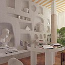 Influence helléniste pour ce projet d’architecture intérieure de Kim Haddou et Florent Dufourcq, diplômés de l’Ecole Camondo.