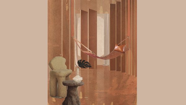 Hamac d’intérieur et farniente programmé à l’ombre version Natacha Mankowski, diplômée de l’Ecole Spéciale d’Architecture.