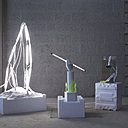 Luminaires à base de néons de la designer Anaïs Borie, diplômée de l’Académie de design d’Eindhoven.