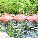 « La planète en ébullition », jardin manifeste conçu par Alexis Tricoire en 2017. Ce designer et plasticien évoque ici l’urgence du dérèglement climatique.