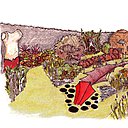 « Le jardin des supplices » est une création française et une réinterprétation de l’œuvre littéraire de l’écrivain Octave Mirbeau. Avec un certain humour noir, les plantes nous interrogent sur les notions de bien et de mal, de beau et de laid.