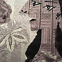 Tisser les modernes : Pablo Picasso Les femmes à leur toilette essai en noir et blanc, laine Manufacture des Gobelins 1969.