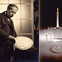 René Lalique en 1925 et la réédition du service Mouettes, créé en 1938.