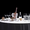 Collection Art de la table, créée en 2011, avec notamment, les verres de ligne 100 Points, la salière et la poivrière Feuilles.