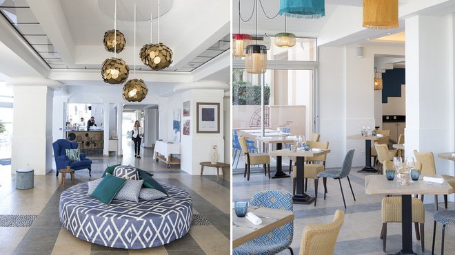 Dans le lobby, luminaire réalisé sur mesure par Art & Floritude et canapé circulaire de 2 mètres de diamètre. Dans le lobby, luminaire réalisé sur mesure par Art & Floritude et canapé circulaire de 2 mètres de diamètre.