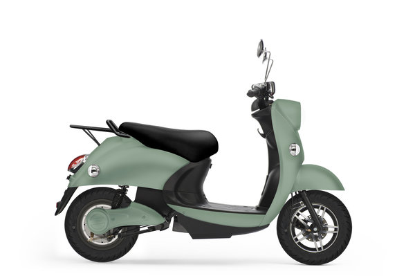 Décliné en 7 couleurs, scooter intelligent 100 % électrique, facile à recharger avec une batterie portable. Création Unu.