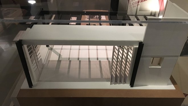 Maquette d’un pavillon de l’école de plein air à Suresnes.