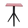 Façon table de bistrot, guéridon N outdoor avec plateau carré (L et P 60 x H 75 cm) en acier laqué. Création Patrick Norguet pour Tolix.