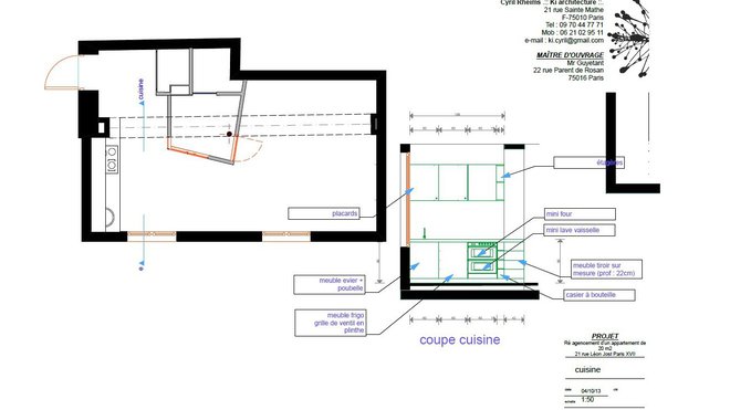 Plan de la cuisine Plan de la cuisine