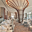 Le restaurant gastronomique du Paradise Blue Hôtel, au bord de la Mer Noire.