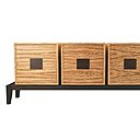 Buffet « Chinami », création Paul Hoffmann, zebrano, wengé, sur commande, 7 500 €.