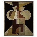 Un couple égalitaire et une œuvre d’influences : alors que Jean Arp réalise déjà des œuvres textiles lorsqu’il rencontre Sophie Taeuber en 1935, ils réaliseront ensuite ensemble des tapisseries qui montrent le style abstrait et géométrique précoce de Sophie mêlé à celui plus organique de Jean. Jean Arp et Sophie Taeuber-Arp, Symétrie pathétique, 1916-1917 Paris.