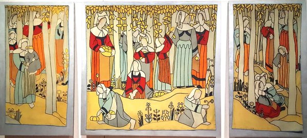 Bretonnerie  Tryptique de Emile Bernard.